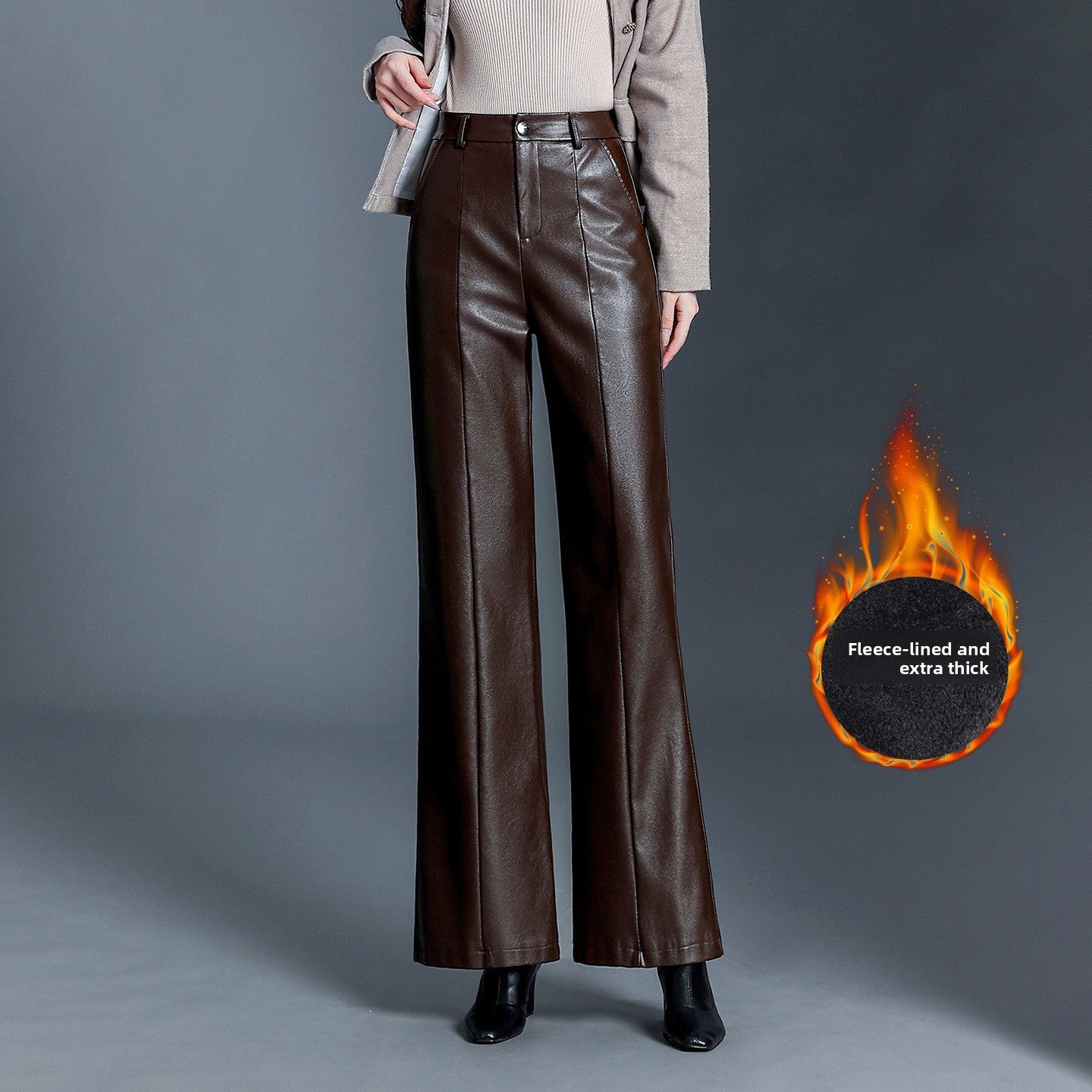 Long Leather Pants for Women