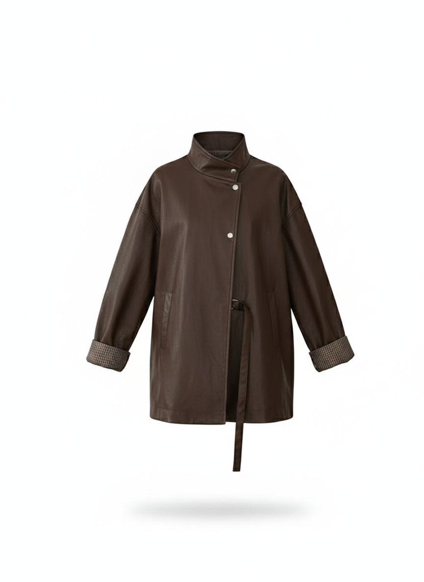 Leather Jacket for Women ( Brown )