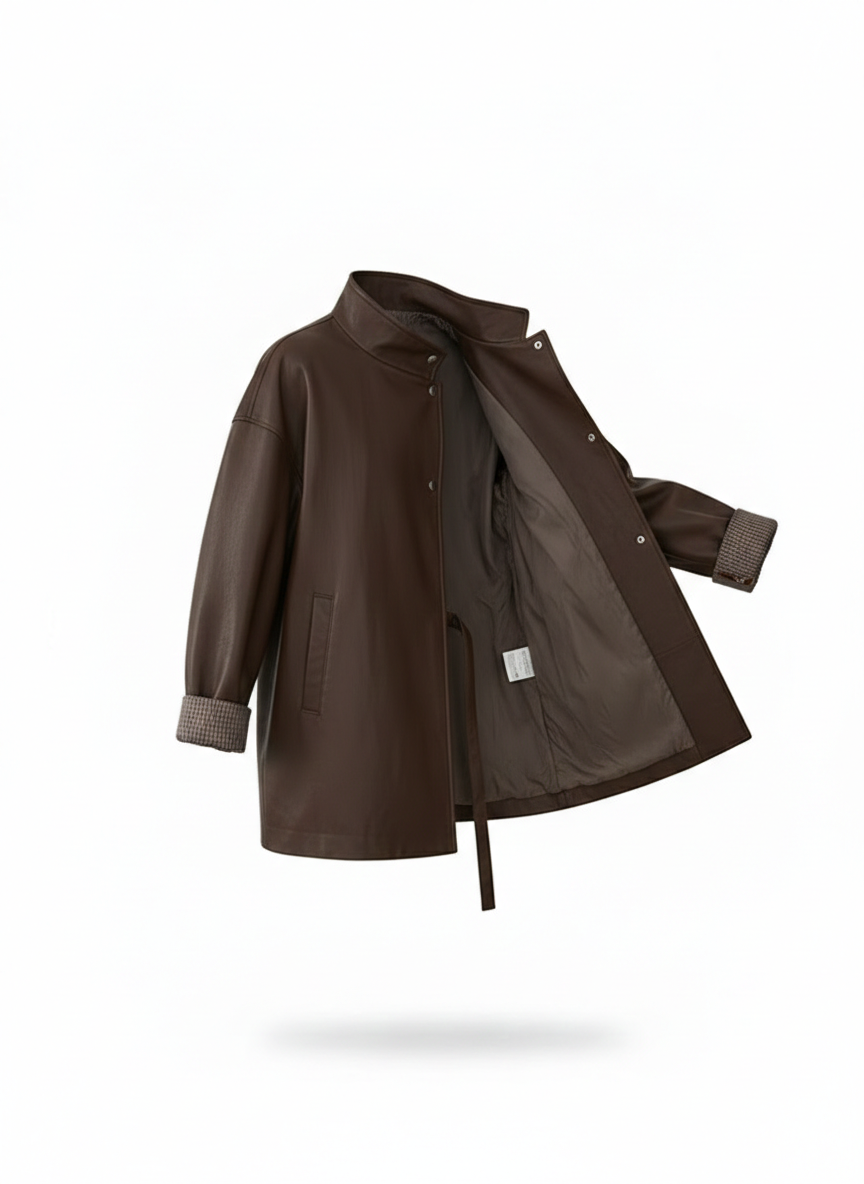 Leather Jacket for Women ( Brown )