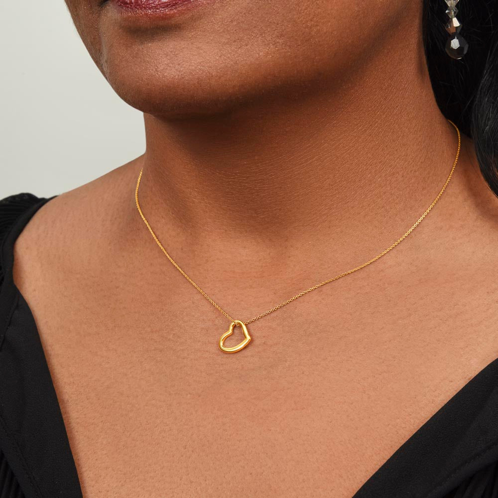 True Affection Heart Necklace ( Gold )