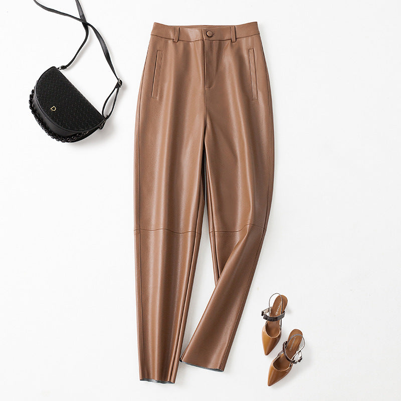 Multiple Color Leather Pants for Women