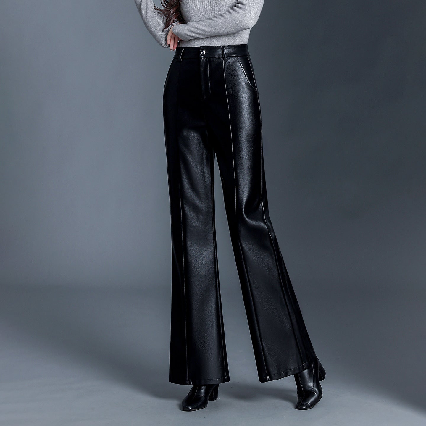 Long Leather Pants for Women